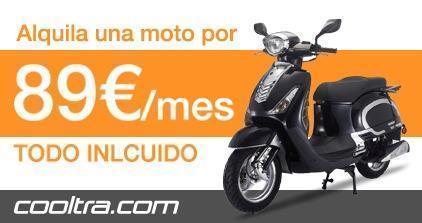 Alquiler de motos a largo plazo desde 89 euros al mes